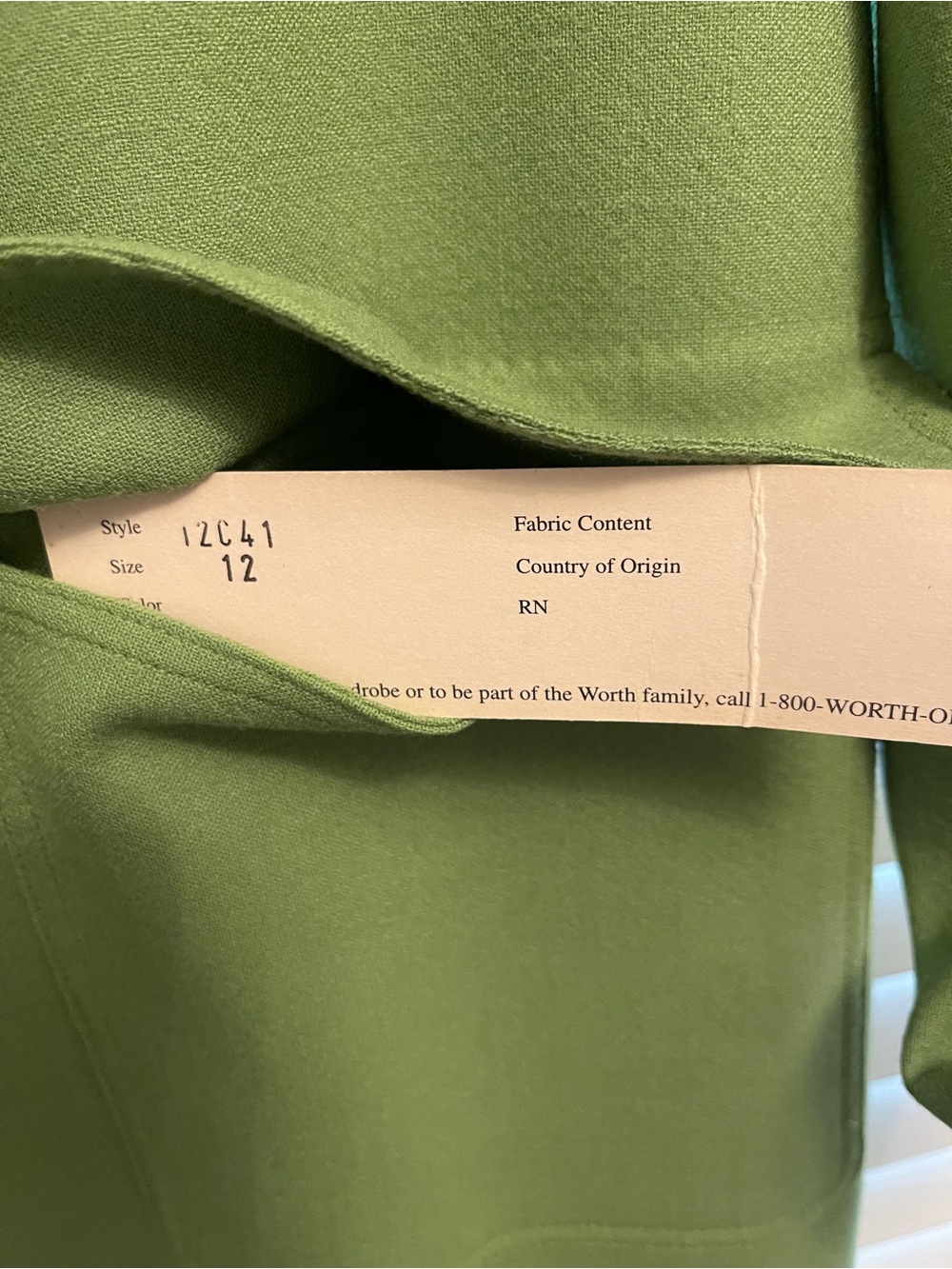 Worth Olive Green Long Blazer Coat - Picture 5 of 12